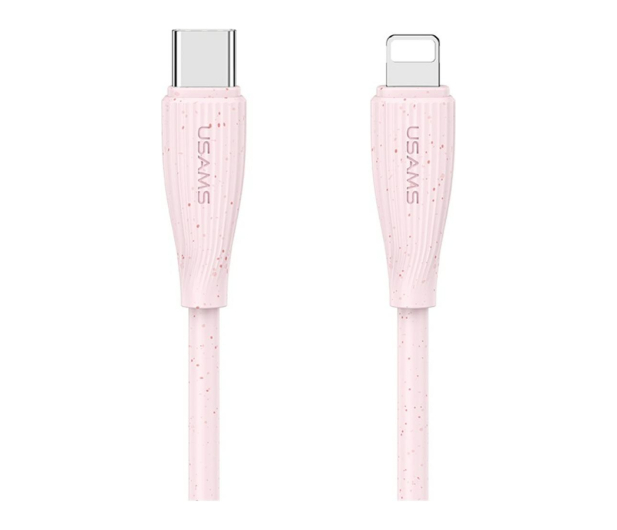 USAMS Kabel 30W USB-C do Lightning 1m różowy - 1569146 - zdjęcie